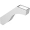 Ekena Millwork 3-in. W x 18-in. D x 18-in. H Baker Architectural Grade PVC Knee Brace BRCP03X18X18BKR - alternate 6